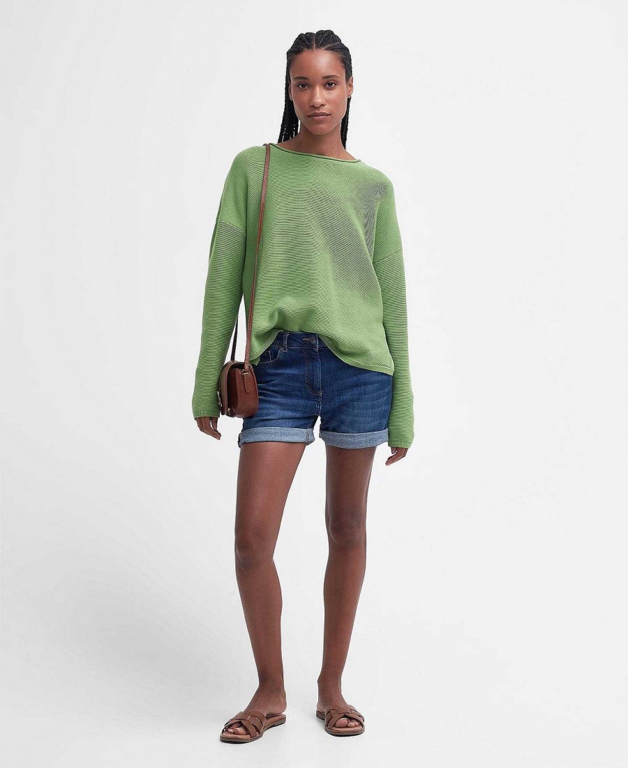 Women Barbour Jumpers | Marine Knitted Jumper