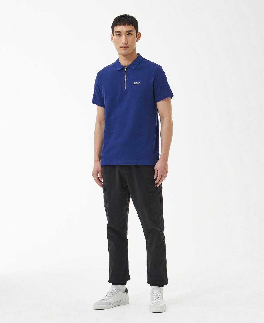 Men Barbour Polo Shirts | Gauge Zip Polo Shirt