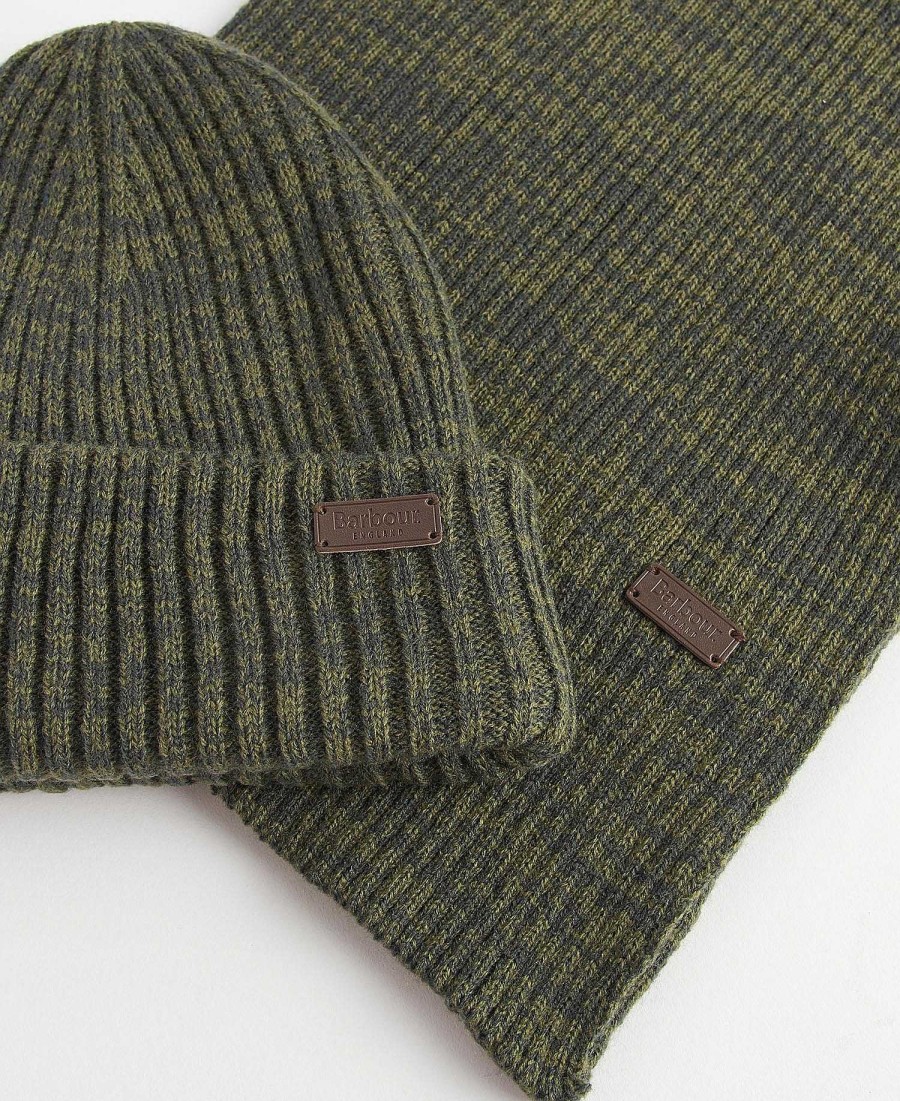 Accessories Barbour Hats & Gloves | Crimdon Beanie & Scarf Gift Set