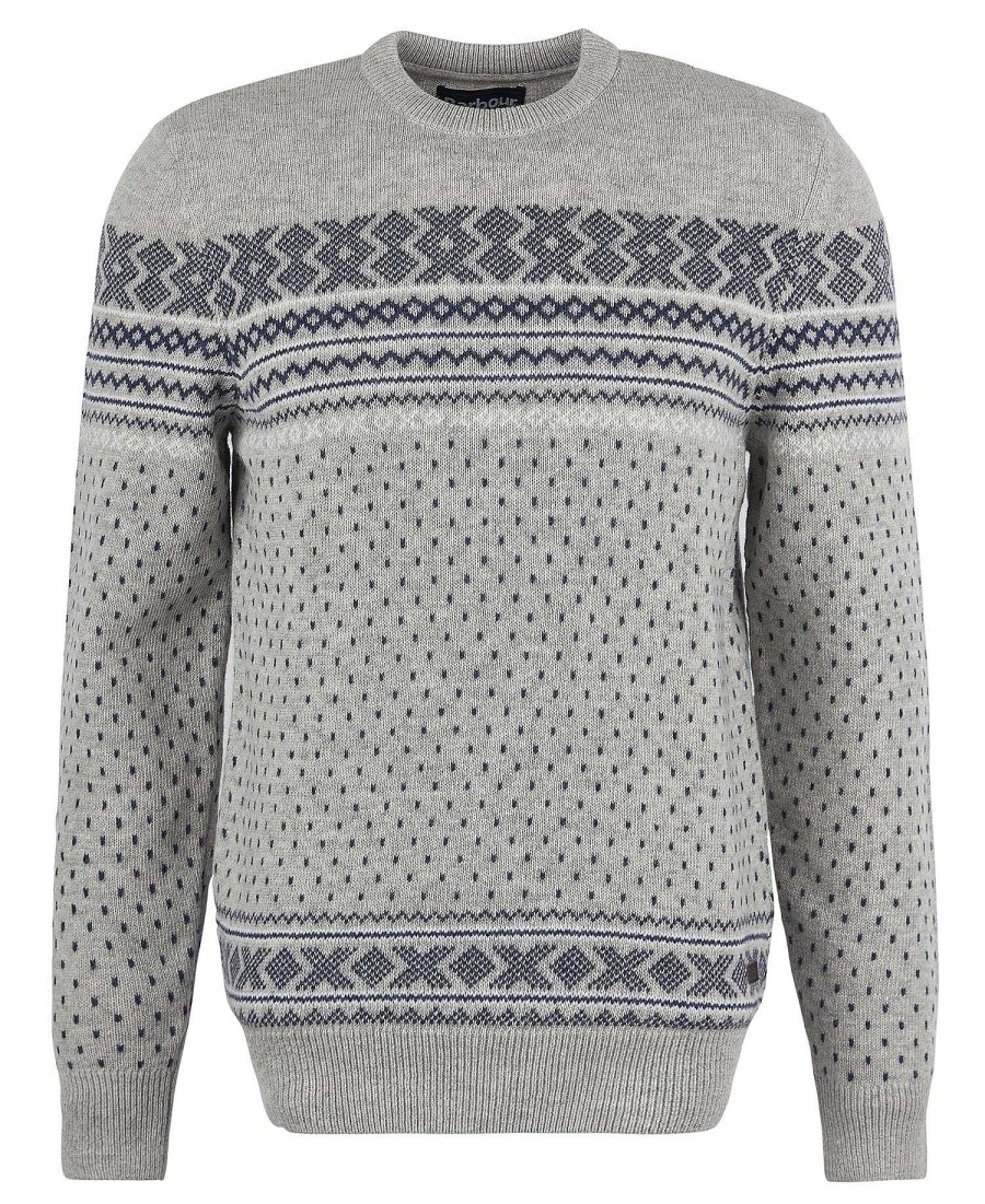 Men Barbour Jumpers | Essential Fairisle Sweatshirt