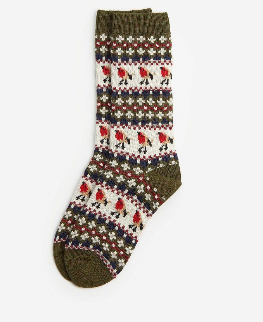 Accessories Barbour Socks | Robin Fair Isle Socks