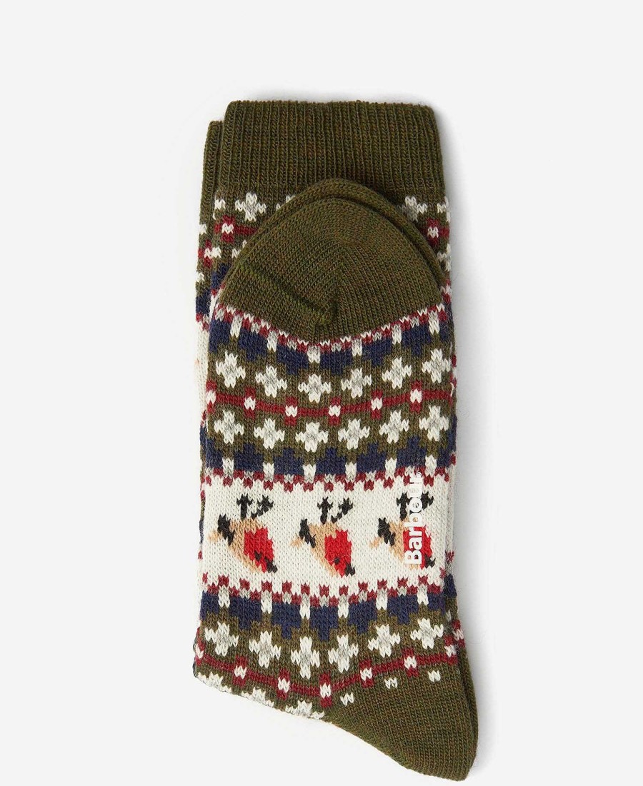 Accessories Barbour Socks | Robin Fair Isle Socks