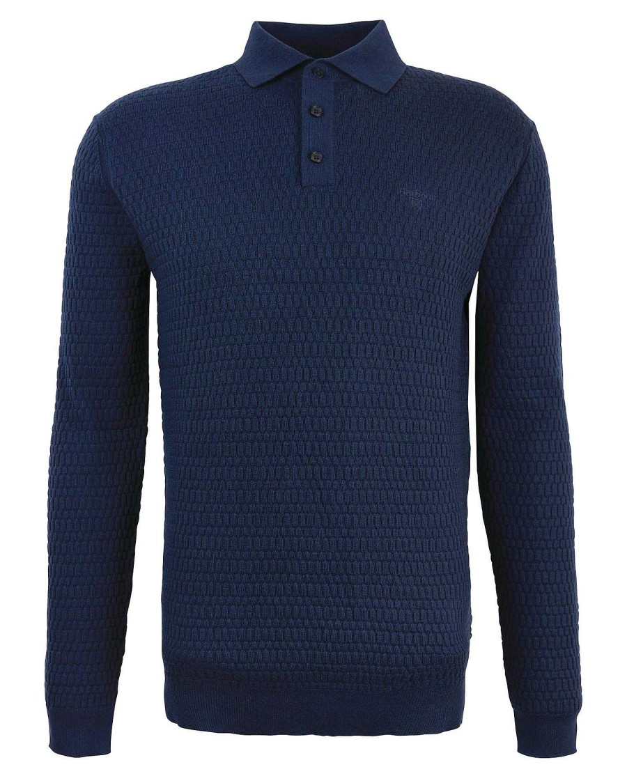 Men Barbour Jumpers | Thornbury Knitted Polo Shirt