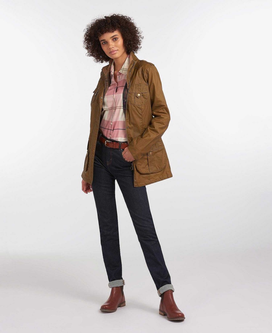 Women Barbour Waxed Jackets | Defence Lightweight Waxed Jacket