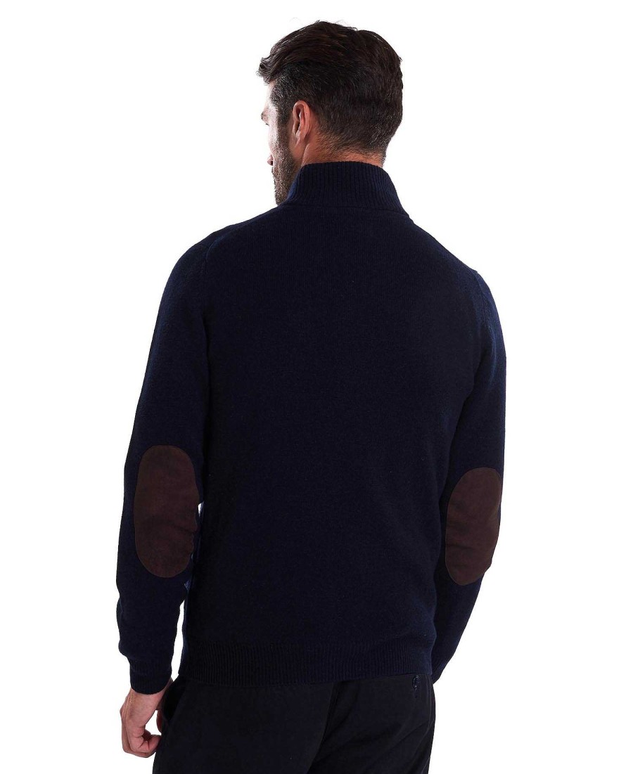 Men Barbour Jumpers | Essential Patch Zip Through Jumper