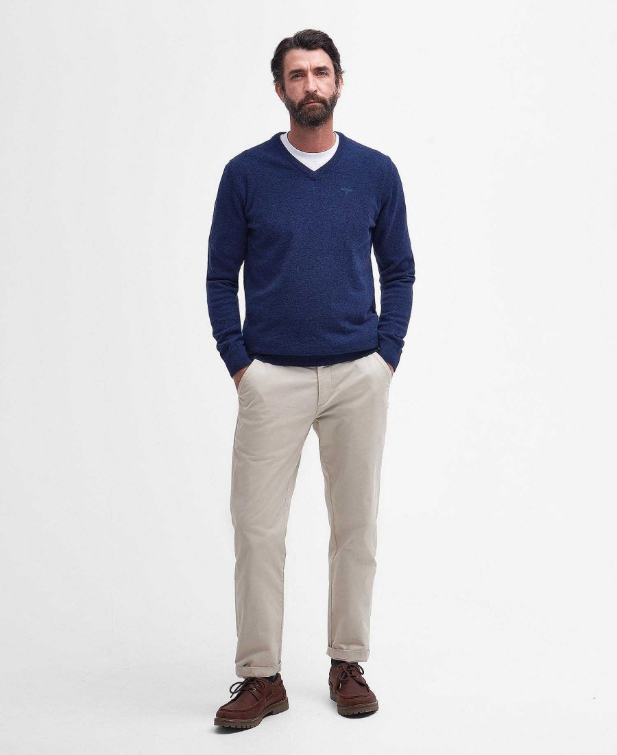 Men Barbour Jumpers | Essential V-Neck Sweatshirt