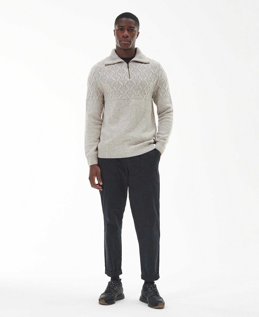 Men Barbour Jumpers | Breaker Knitted Jumper