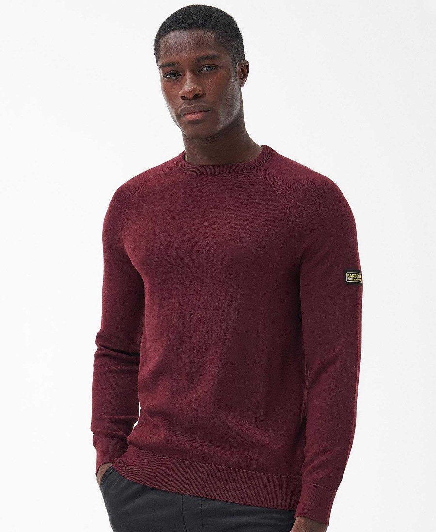 Men Barbour Jumpers | Cotton Crew Neck Sweater