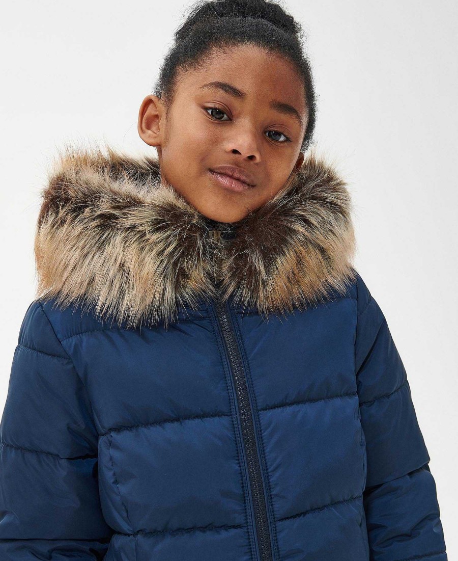 Kids Barbour Jackets | Girls' Rosoman Quilted Jacket