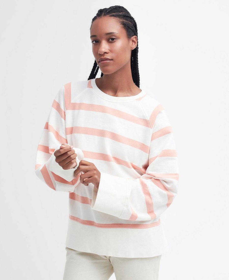 Women Barbour Hoodies & Sweatshirts | Longfield Striped Sweatshirt