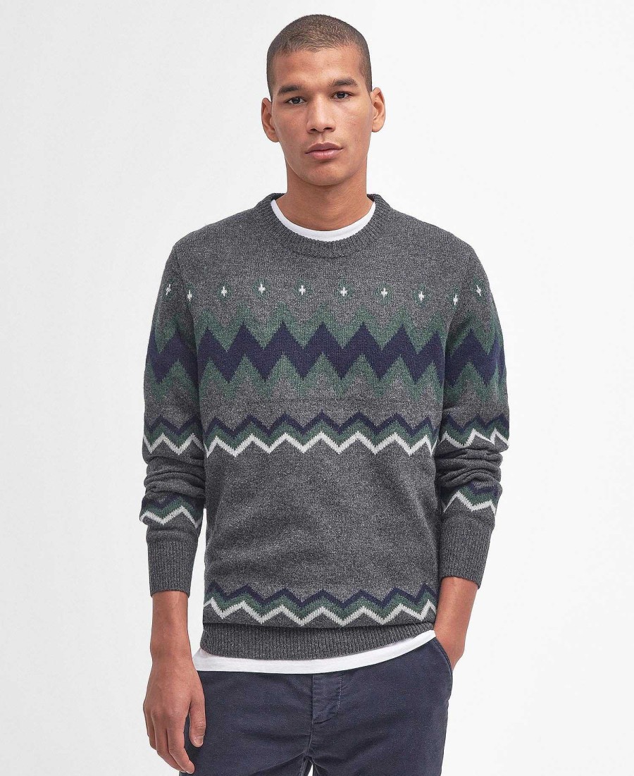 Men Barbour Jumpers | Regis Fairisle Sweatshirt