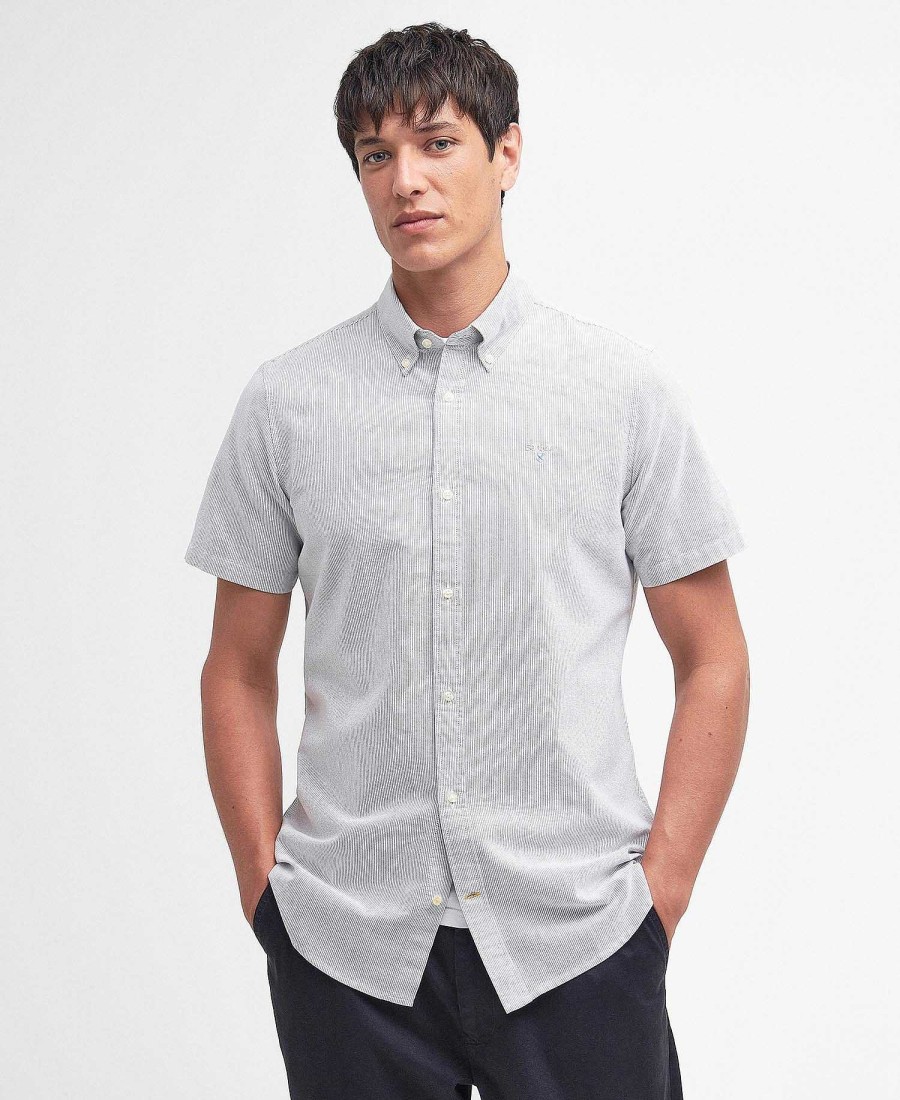 Men Barbour Shirts | Striped Oxford Tailored Shirt