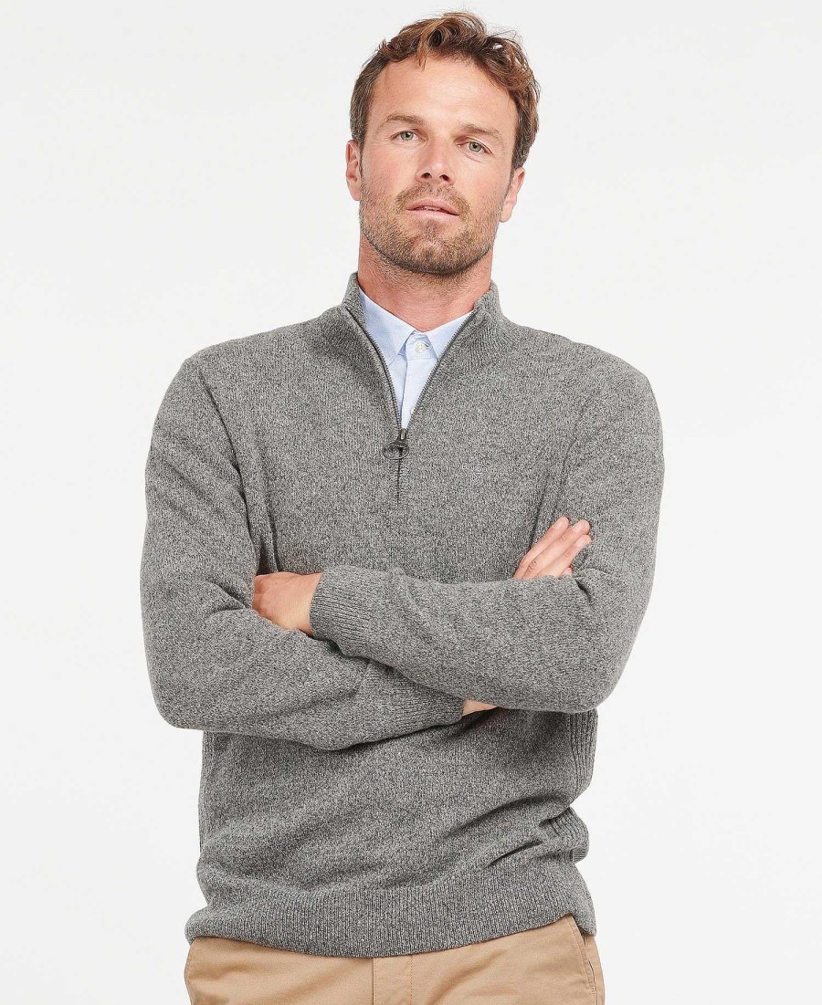 Men Barbour Jumpers | Essential Tisbury Half Zip Sweatshirt