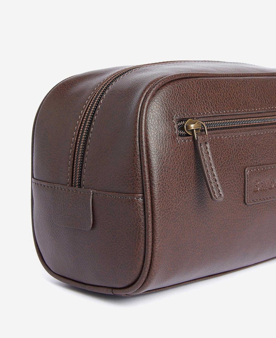 Accessories Barbour Bags & Luggage | Leather Washbag