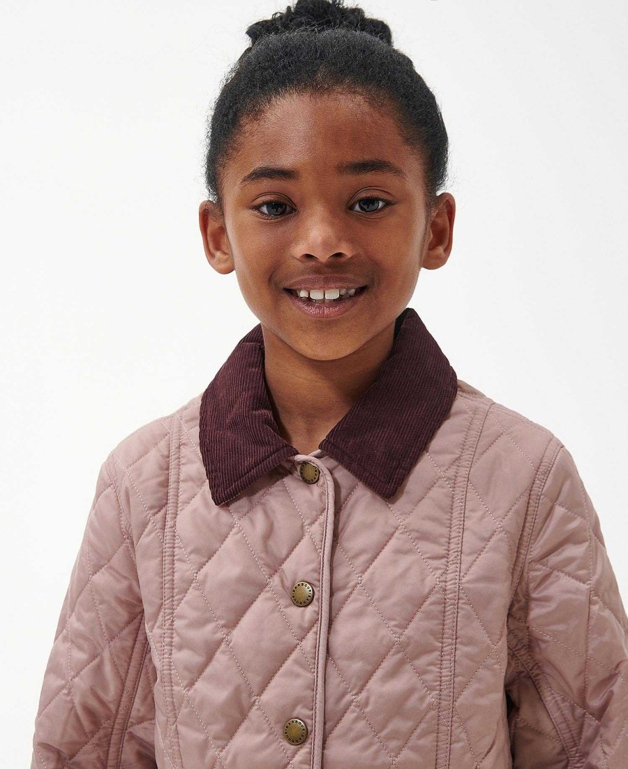 Kids Barbour Jackets | Girls Summer Liddesdale Quilted Jacket