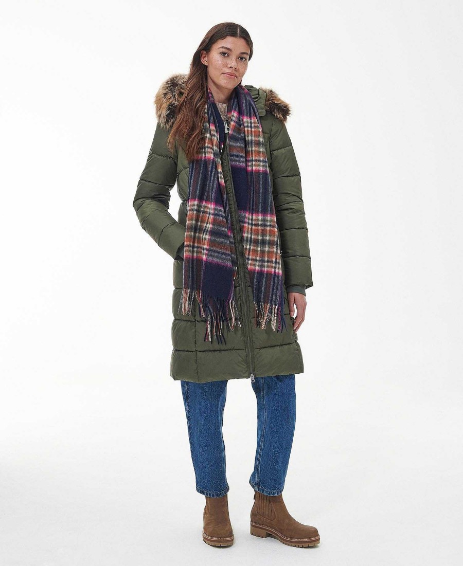 Accessories Barbour Scarves & Wraps | Lonnen Check Wrap Scarf