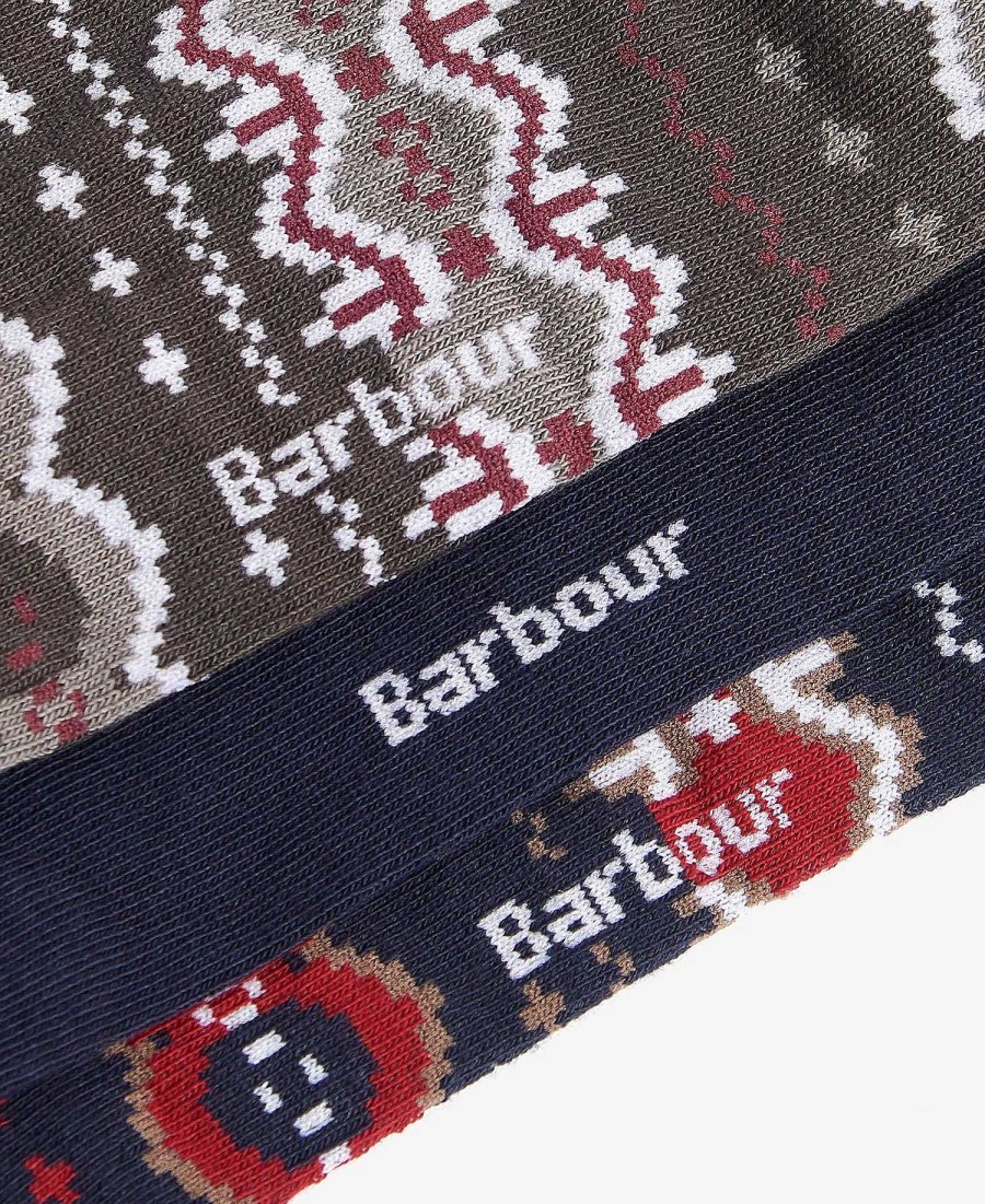 Accessories Barbour Socks | Fairisle Sock Gift Box