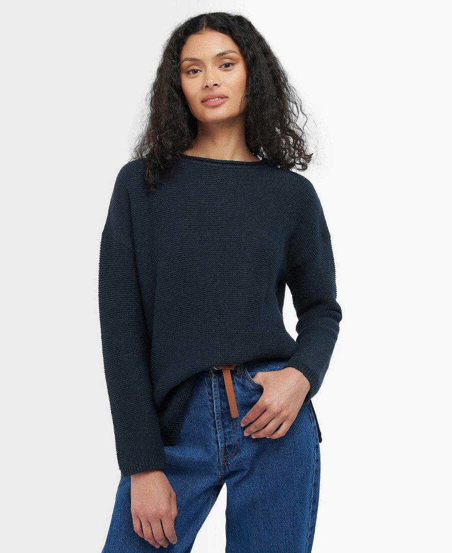 Women Barbour Jumpers | Winter Mariner Crew Neck Jumper