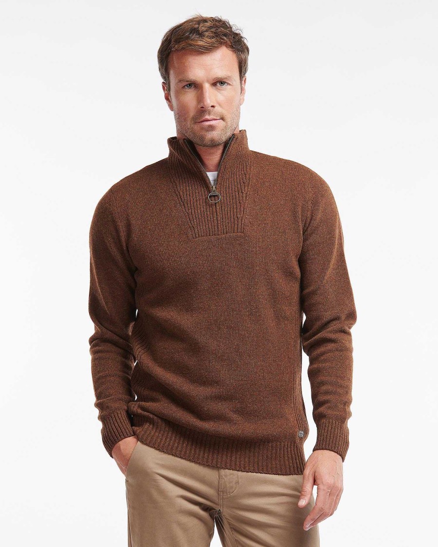 Men Barbour Jumpers | Nelson Essential Half Zip Sweatshirt