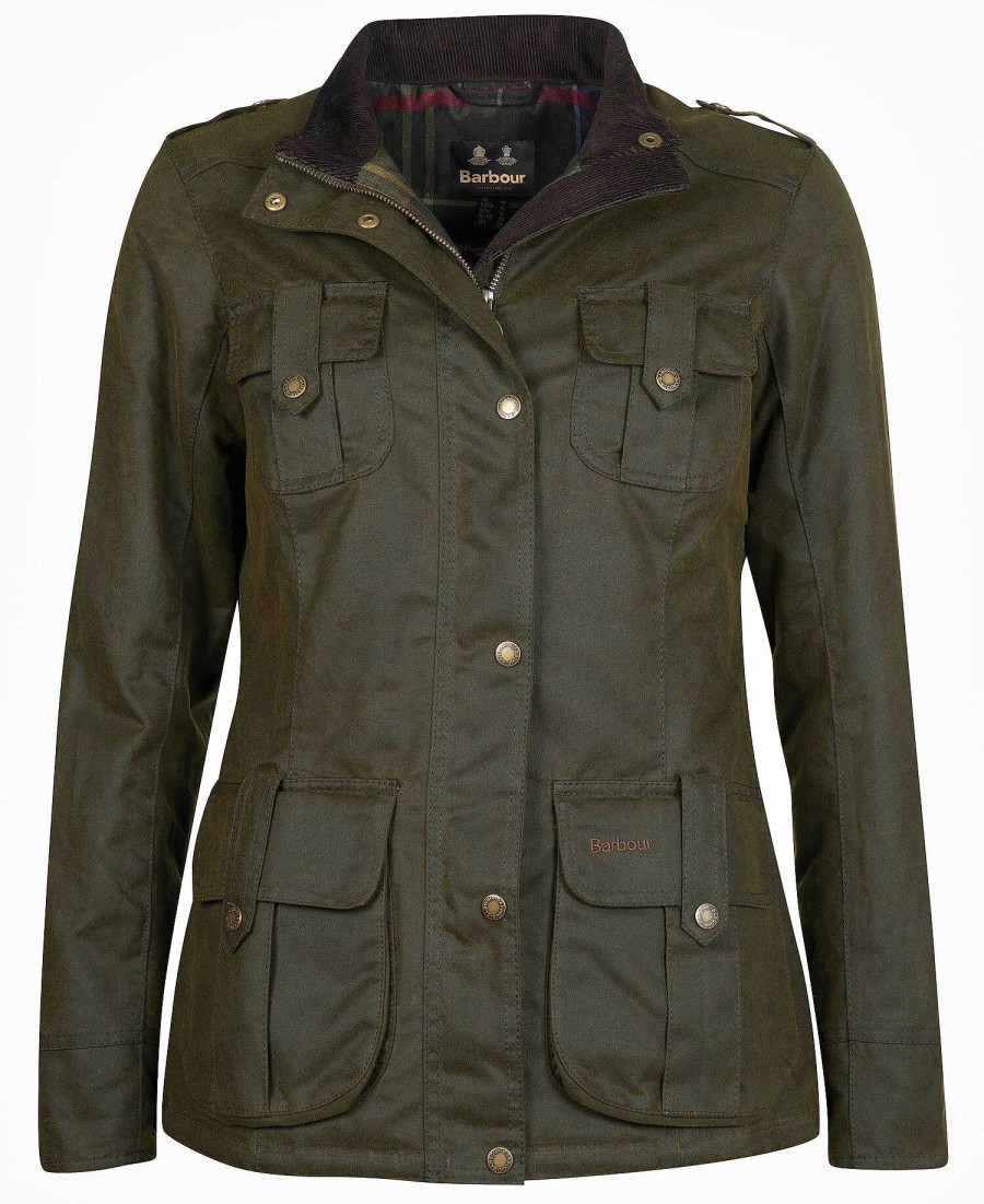 Women Barbour Waxed Jackets | Winter Defence Wax Jacket