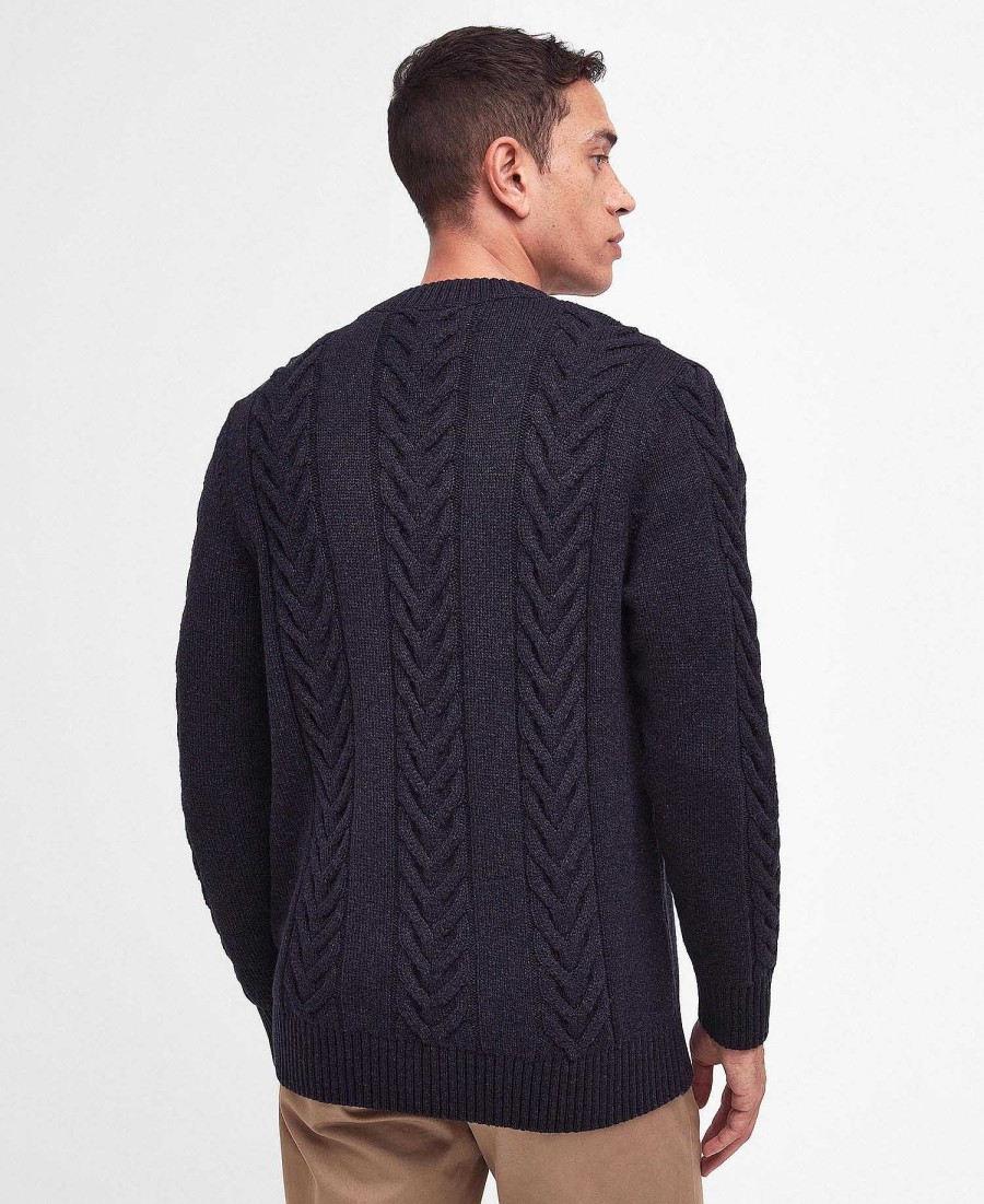 Men Barbour Jumpers | Essential Cable Knit Sweatshirt