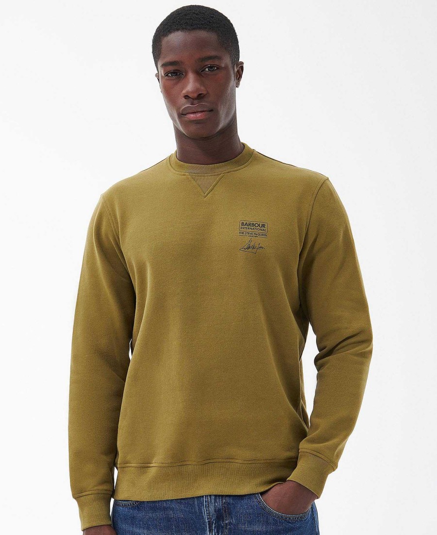 Men Barbour Hoodies & Sweatshirts | Watch Crew Neck Sweatshirt