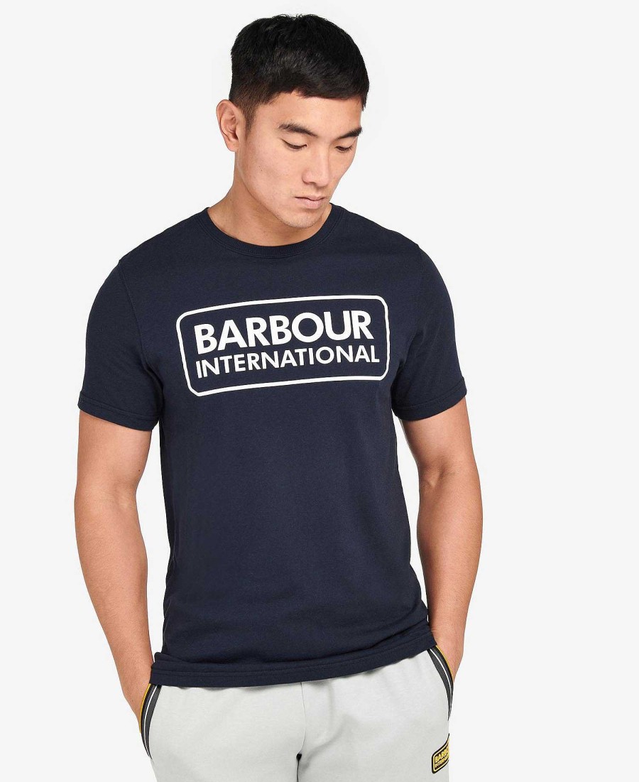 Men Barbour T-Shirts | Essential Large Logo T-Shirt