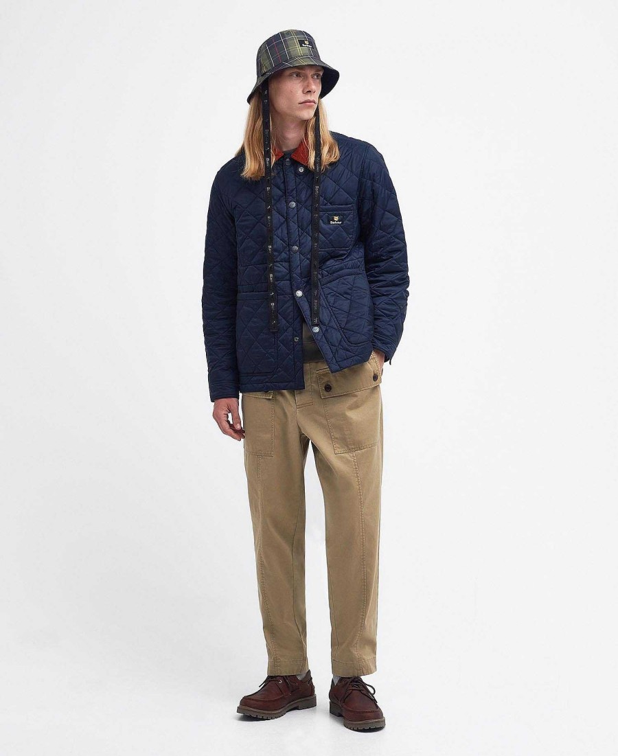 Accessories Barbour Hats & Gloves | Barbour X Maison Kitsune Reversible Bucket Hat