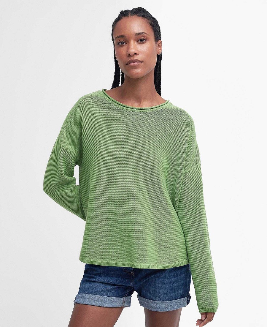 Women Barbour Jumpers | Marine Knitted Jumper