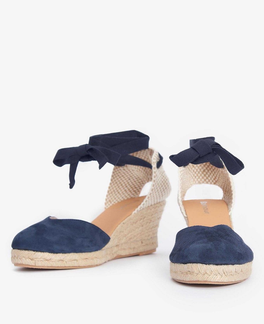 Women Barbour Sandals | Juana Espadrille Wedges