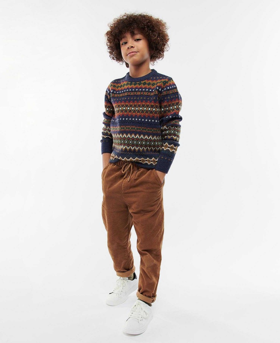 Kids Barbour Clothing | Boys Case Fairisle Jumper