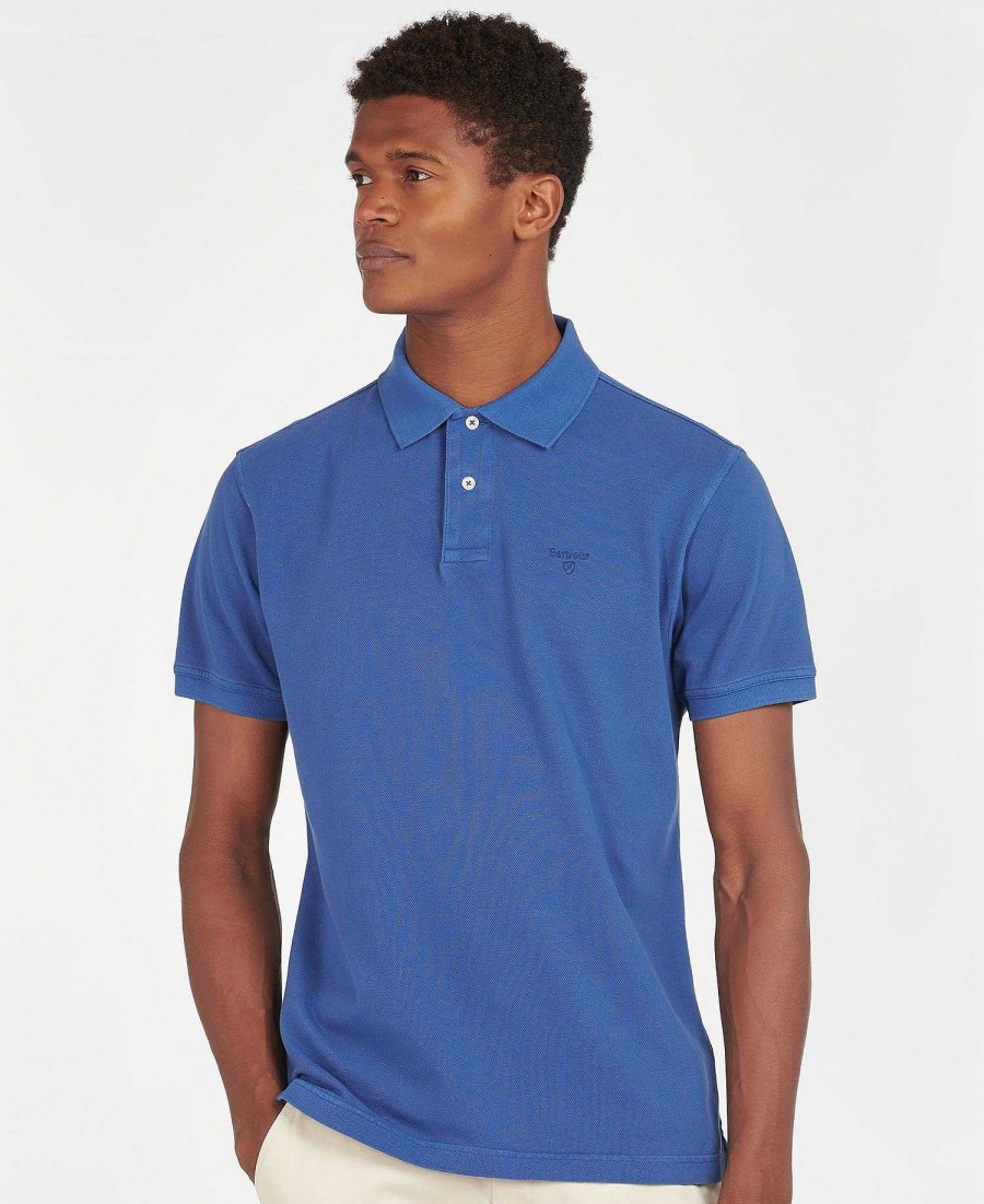 Men Barbour Polo Shirts | Washed-Out Sports Polo Shirt