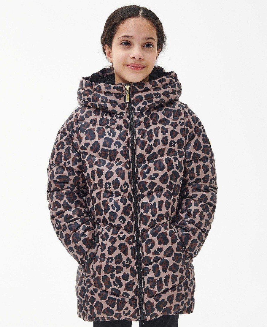 Kids Barbour Quilted Jackets | Girls' Printed Boston Quilted Jacket