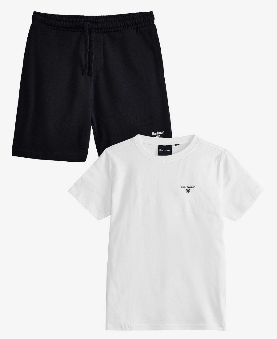 Kids Barbour Clothing | Boys' Essentials T-Shirt & Shorts Set