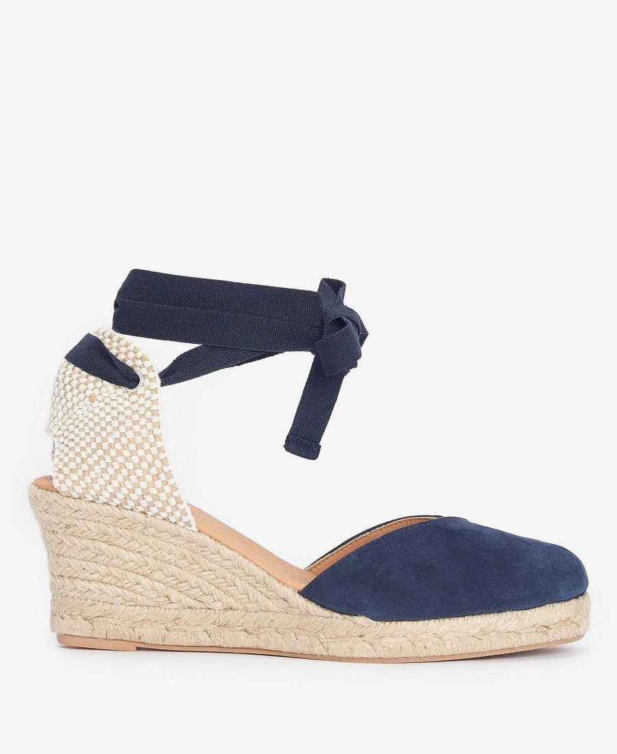 Women Barbour Sandals | Juana Espadrille Wedges