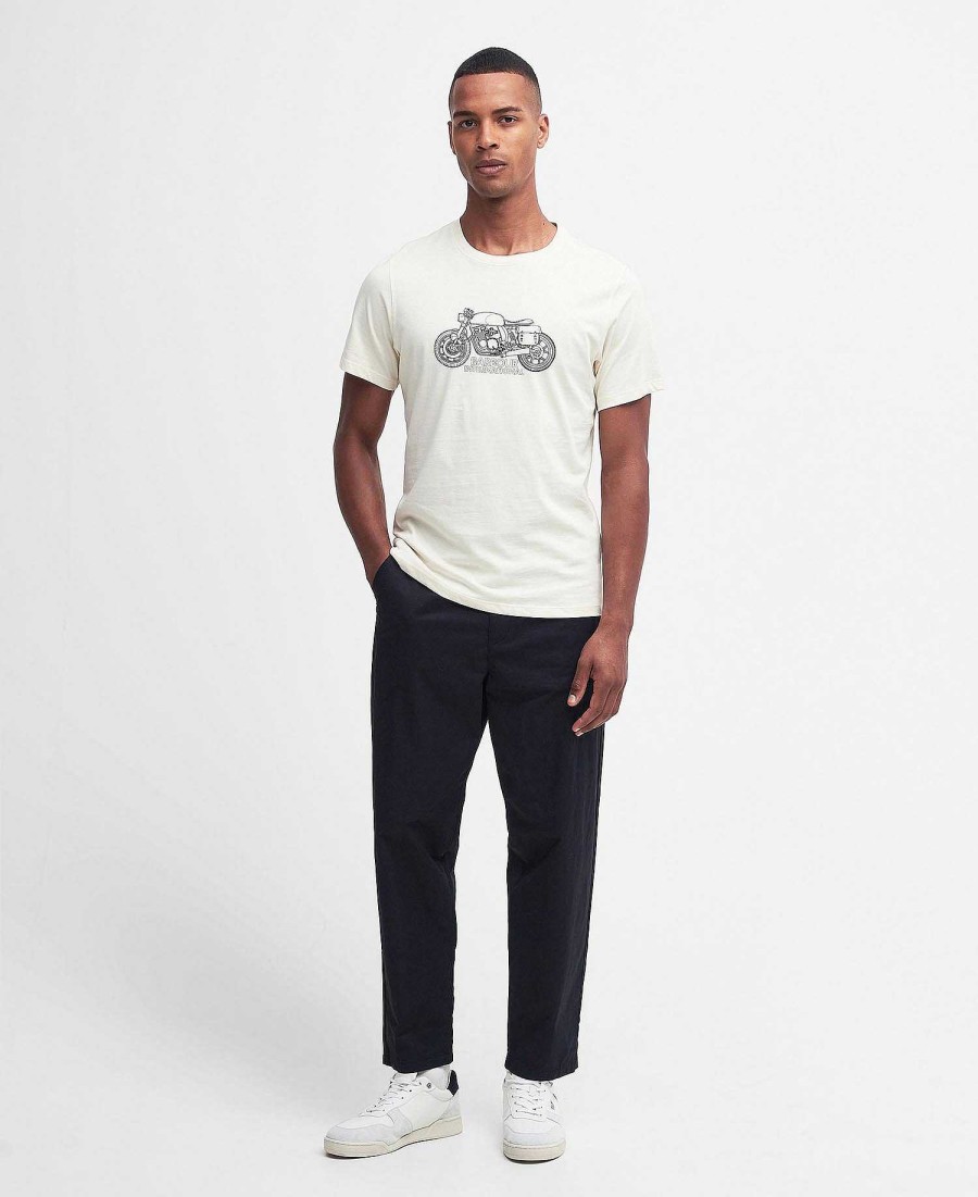 Men Barbour T-Shirts | Colgrove Moto T-Shirt