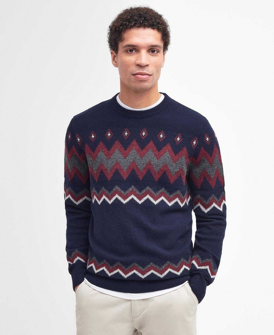 Men Barbour Jumpers | Regis Fairisle Sweatshirt