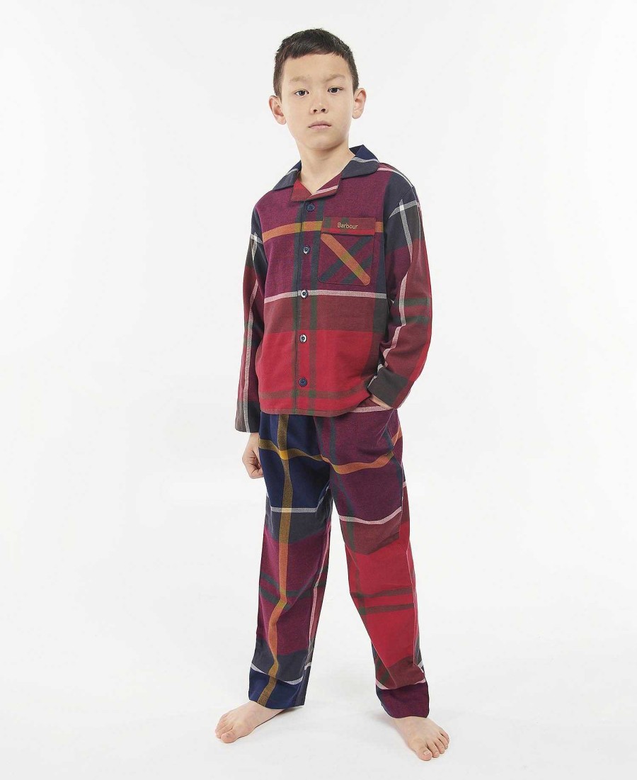 Kids Barbour Clothing | Children'S Christmas Pyjama Set