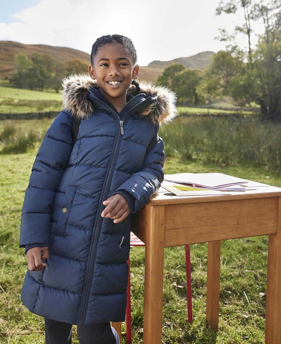 Kids Barbour Jackets | Girls' Rosoman Quilted Jacket