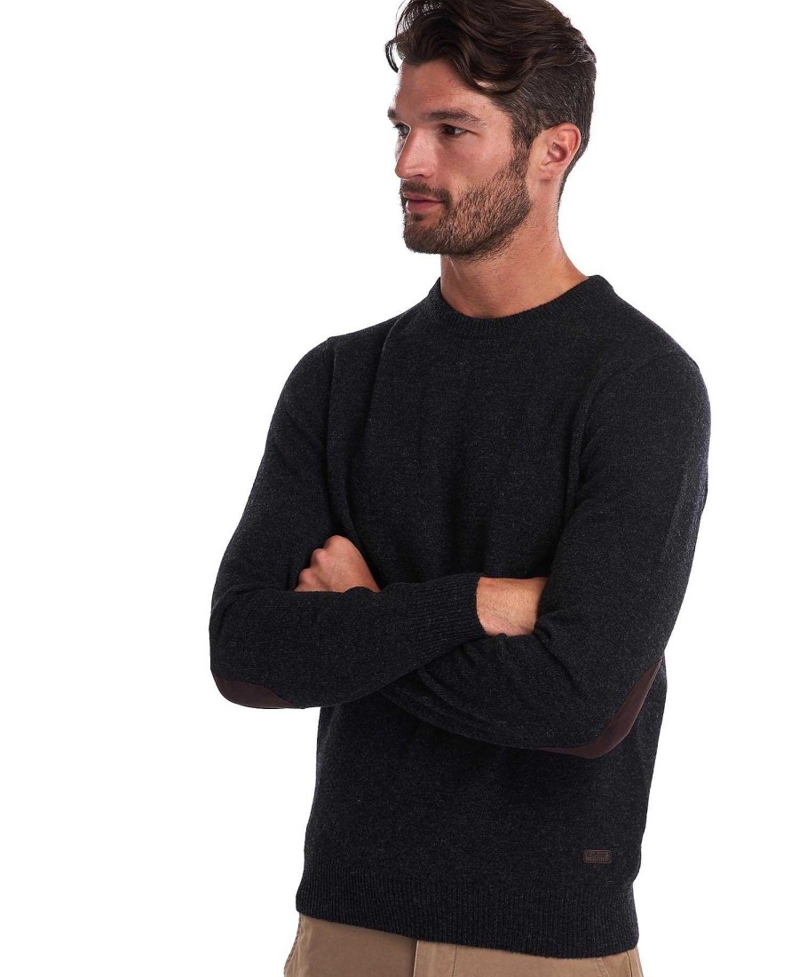 Men Barbour Jumpers | Essential Crew-Neck Sweatshirt