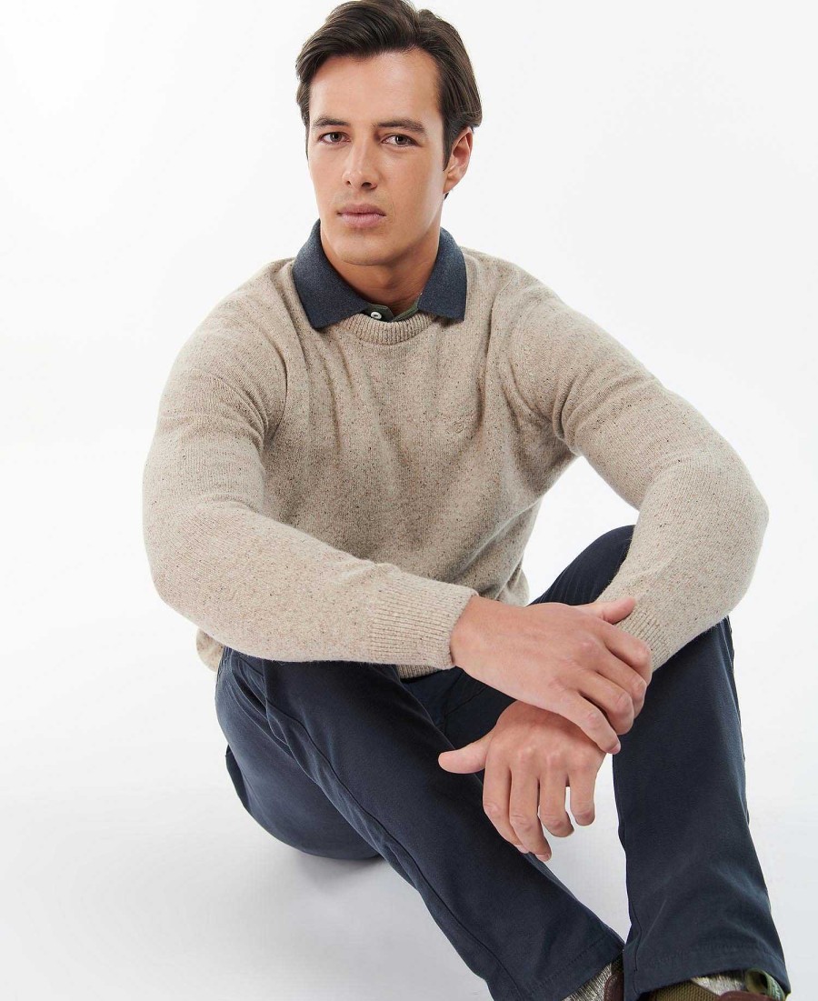 Men Barbour Jumpers | Essential Tisbury Crew-Neck Sweatshirt