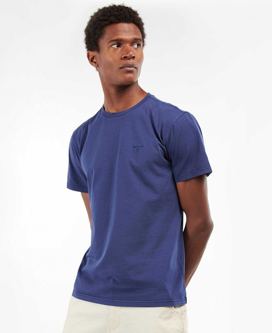 Men Barbour T-Shirts | Cotton T-Shirt