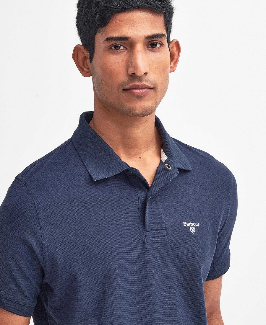 Men Barbour Polo Shirts | Lightweight Sports Polo Shirt