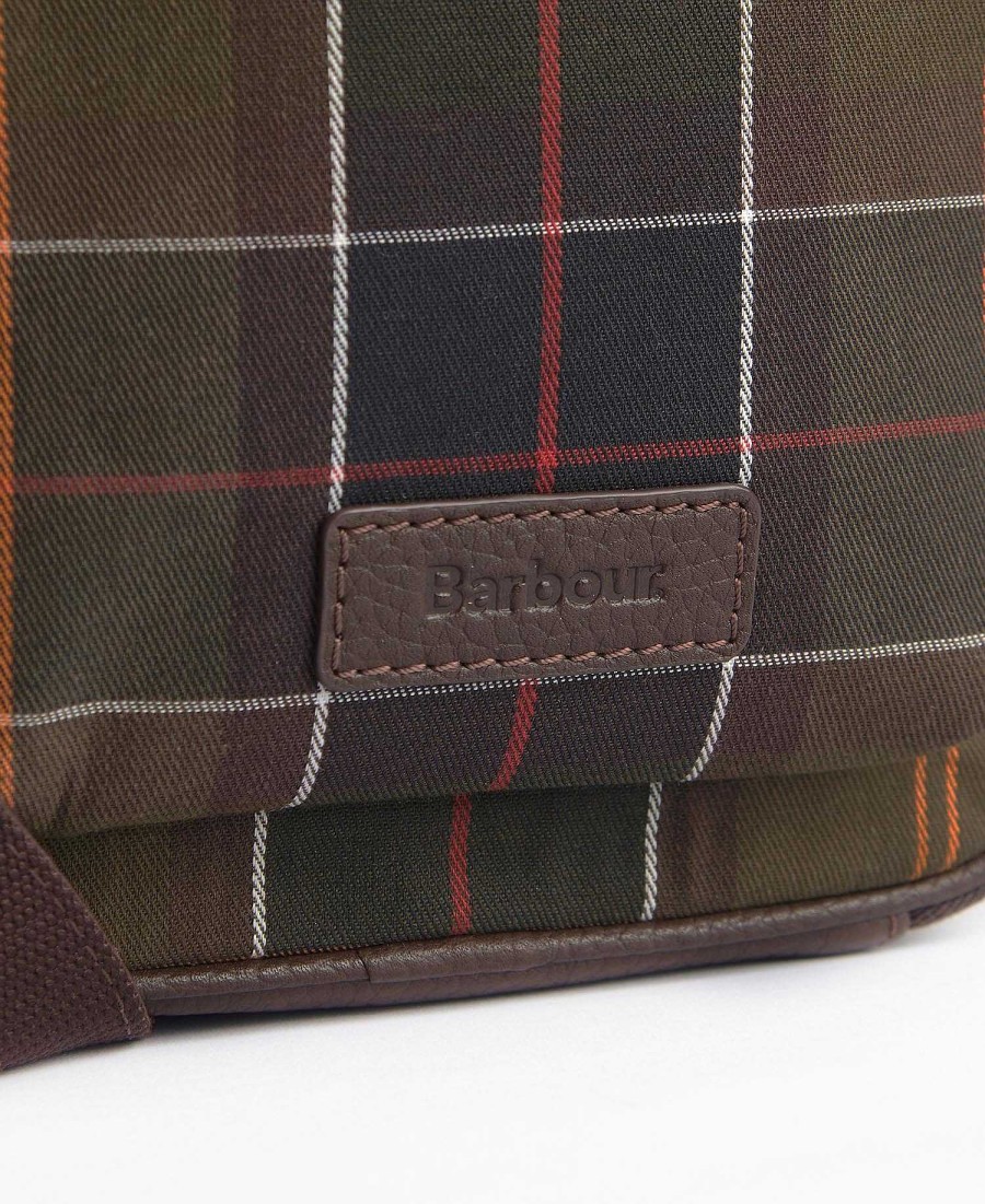 Accessories Barbour Bags & Luggage | Tartan & Leather Cross Body Bag