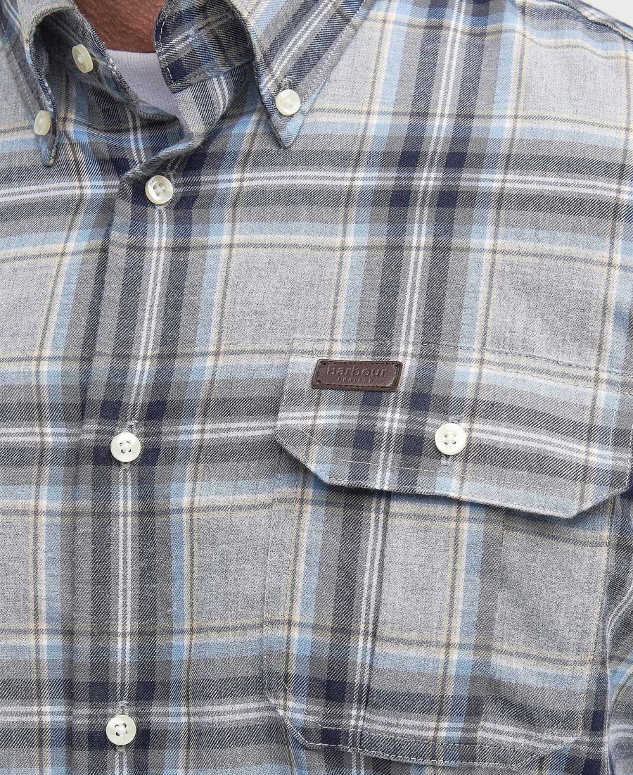 Men Barbour Shirts | Singsby Thermo Weave Shirt