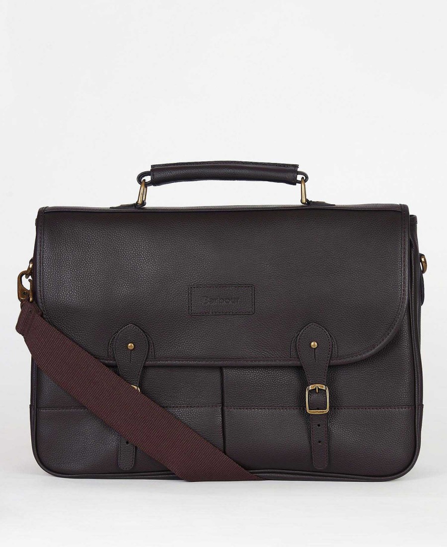 Accessories Barbour Bags & Luggage | Leather Briefcase