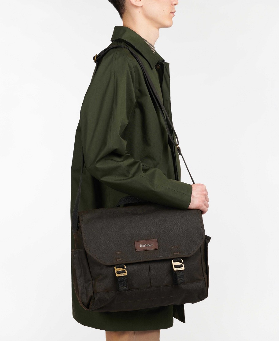 Accessories Barbour Bags & Luggage | Essential Wax Messenger Bag