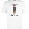 Men Barbour T-Shirts | Barbour X Maison Kitsune Beaufort Fox T-Shirt