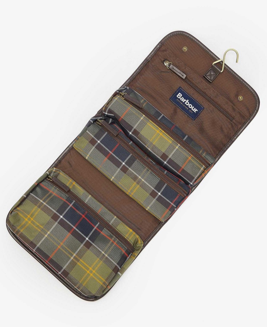 Accessories Barbour Bags & Luggage | Tartan Hanging Washbag