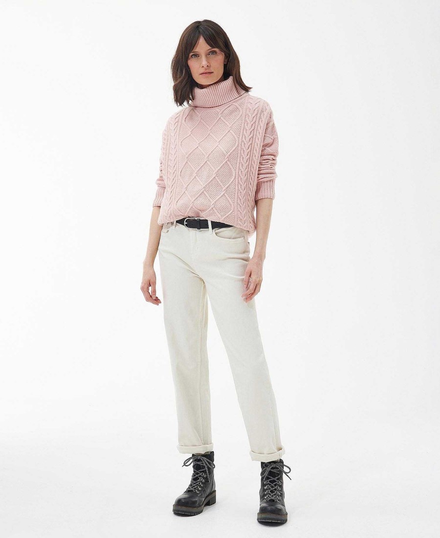 Women Barbour Jumpers | Burne Rollneck Jumper